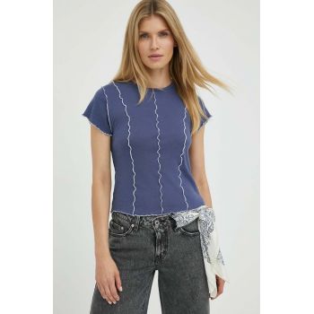 Levi's tricou din bumbac culoarea violet