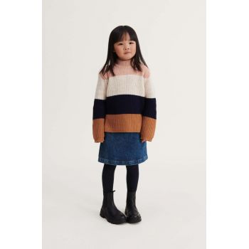 Liewood pulover de lână pentru copii culoarea portocaliu ieftin