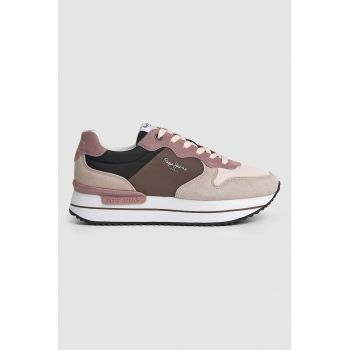 Pantofi sport cu insertii de piele intoarsa