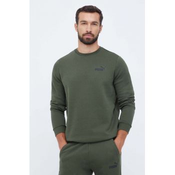 Puma bluza barbati, culoarea verde, cu imprimeu ieftin