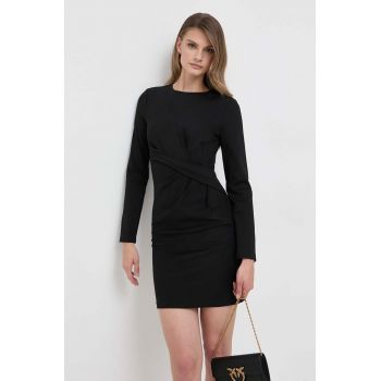 Silvian Heach rochie culoarea negru, mini, drept