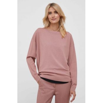 Sisley pulover femei, culoarea roz, light