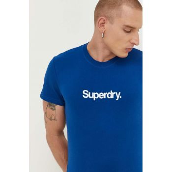 Superdry tricou din bumbac cu imprimeu