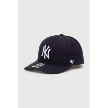 47brand șapcă MLB New York Yankees culoarea bleumarin B-CLZOE17WBP-NY