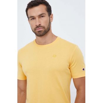 Champion tricou din bumbac culoarea portocaliu, neted ieftin