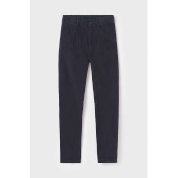 Mayoral pantaloni de bumbac pentru copii joggery culoarea gri, neted