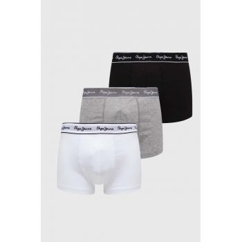 Pepe Jeans boxeri 3-pack barbati, culoarea gri