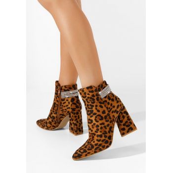 Botine elegante Zanila negre
