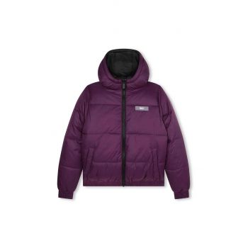 Dkny geaca reversibila pentru copii culoarea violet