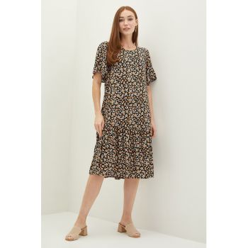 Rochie midi cu imprimeu
