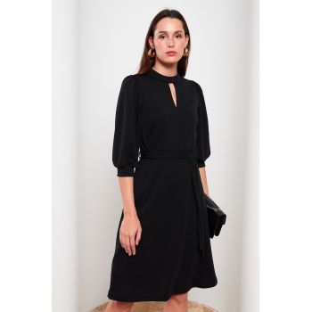 Rochie mini cu cordon in talie