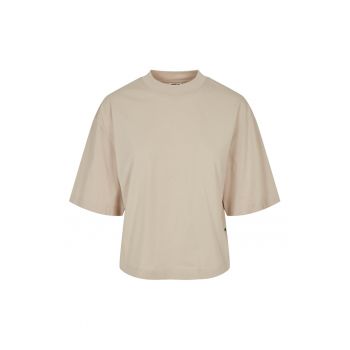 Tricou cu decolteu la baza gatului si model uni