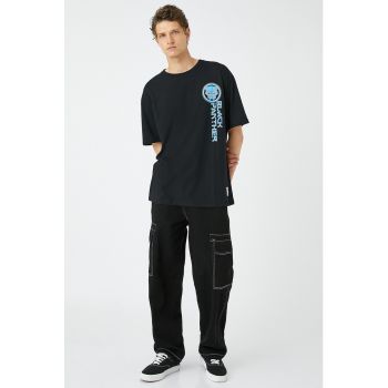 Tricou supradimensionat cu imprimeu