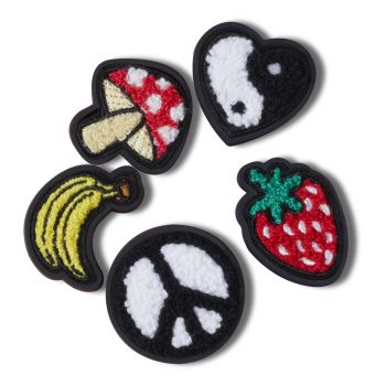 Jibbitz Crocs Peace & Love Tufted Patch 5 Pack