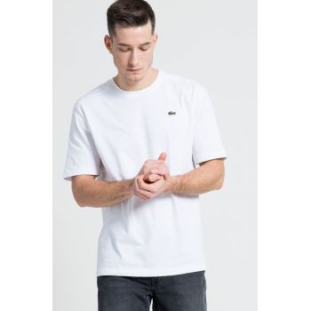 Lacoste tricou culoarea alb, material uni TH7618-001