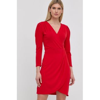 Morgan rochie culoarea rosu, mini, drept