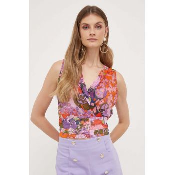 Morgan top culoarea violet, modelator de firma originala