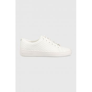 MICHAEL Michael Kors sneakers din piele Keaton culoarea alb, 43T2KTFS2L