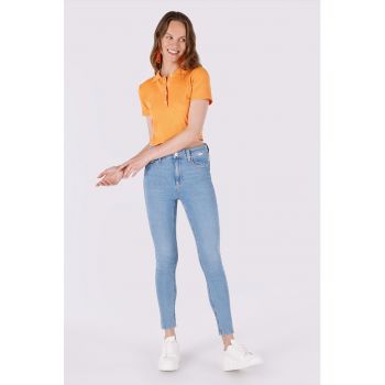 Blugi skinny cu 5 buzunare