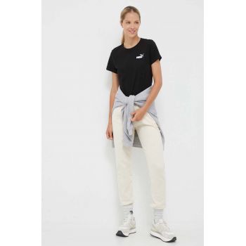 Puma tricou femei, culoarea negru 586776 ieftin