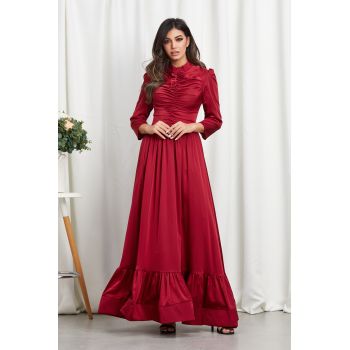 Rochie Boema Bordo ieftina