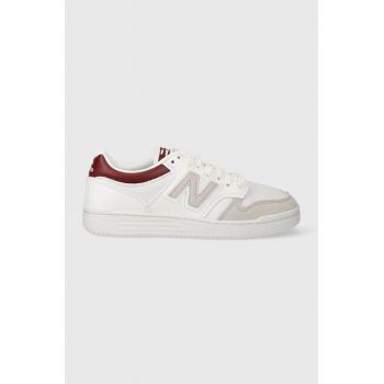 New Balance sneakers BB480LKB culoarea alb