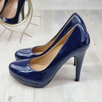 Pantofi Dama Bleumarin Cu Toc Subtire Lagle de firma originali