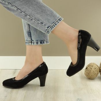 Pantofi Dama Negri Cu Toc Verona la reducere
