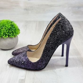 Pantofi Stiletto Dama Mov Cu Toc Laelia ieftini la reducere