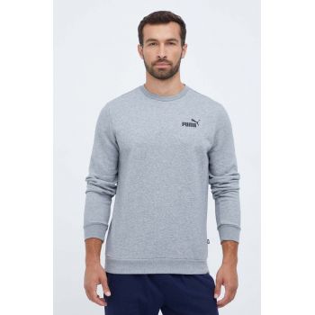 Puma bluza barbati, culoarea gri, neted ieftin