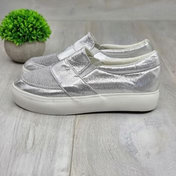 Espadrile Dama Argintii Keira de firma originale