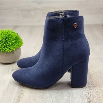 Ghete Damă Bleumarin Cu Toc Milena