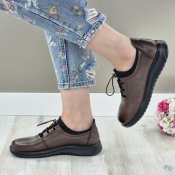 Pantofi Casual Dama Maro Cu Siret Konga ieftini