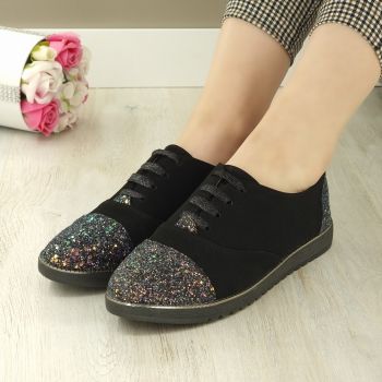 Pantofi Casual Dama Multicolor Cu Siret Panchali ieftini