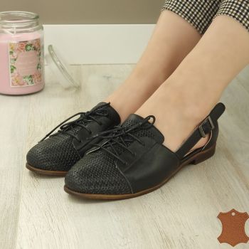 Pantofi Casual Dama Negri Piele Naturala Panyin de firma originali