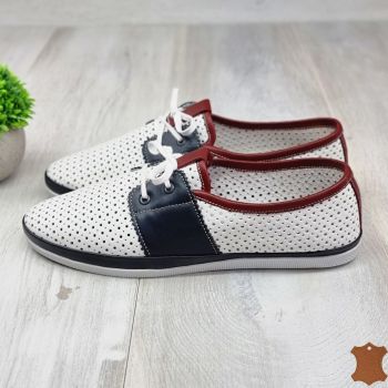 Pantofi Casual Dama Sport Albi Piele Naturala Pasha la reducere