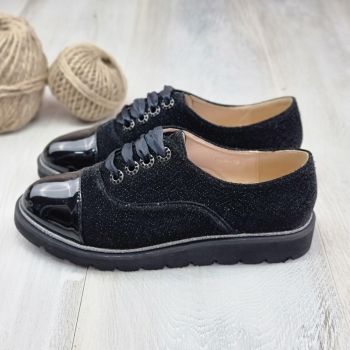 Pantofi Casual Sport Dama Negri Cu Siret Odeya de firma originali