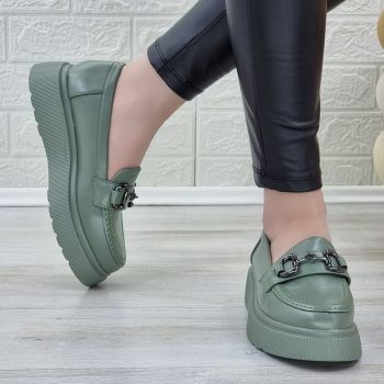 Pantofi Casual Sport Verde De Dama Xenda ieftini la reducere
