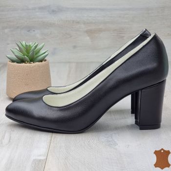 Pantofi Dama Negri Piele Naturala Vrim de firma originali