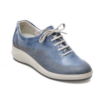 Pantofi SUAVE albastri, 13013GT, din piele naturala