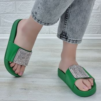 Papuci Dama Verde Caitalina ieftini