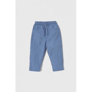 United Colors of Benetton pantaloni de bumbac pentru copii neted