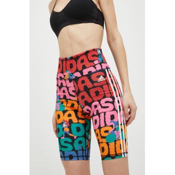 adidas pantaloni scurți de antrenament Farm Rio modelator, high waist