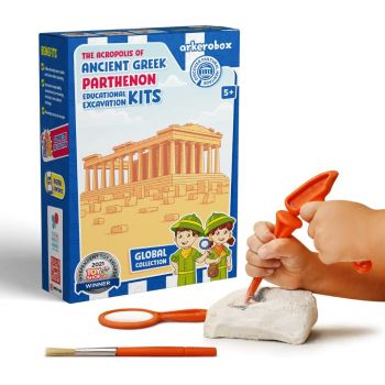 Arkerobox - Set arheologic educational si puzzle 3D, Grecia antica, Parthenon