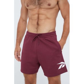 Reebok Classic pantaloni scurti barbati, culoarea bordo ieftini