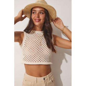 Top crop cu perforatii