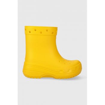 Crocs cizme copii culoarea galben ieftine