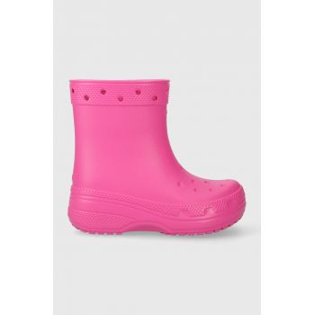 Crocs cizme copii culoarea roz ieftina