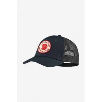 Fjallraven șapcă Langtradarkeps 1960 Logo culoarea bleumarin, cu imprimeu  F78138