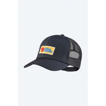 Fjallraven șapcă Vardag culoarea bleumarin, cu imprimeu  F78139